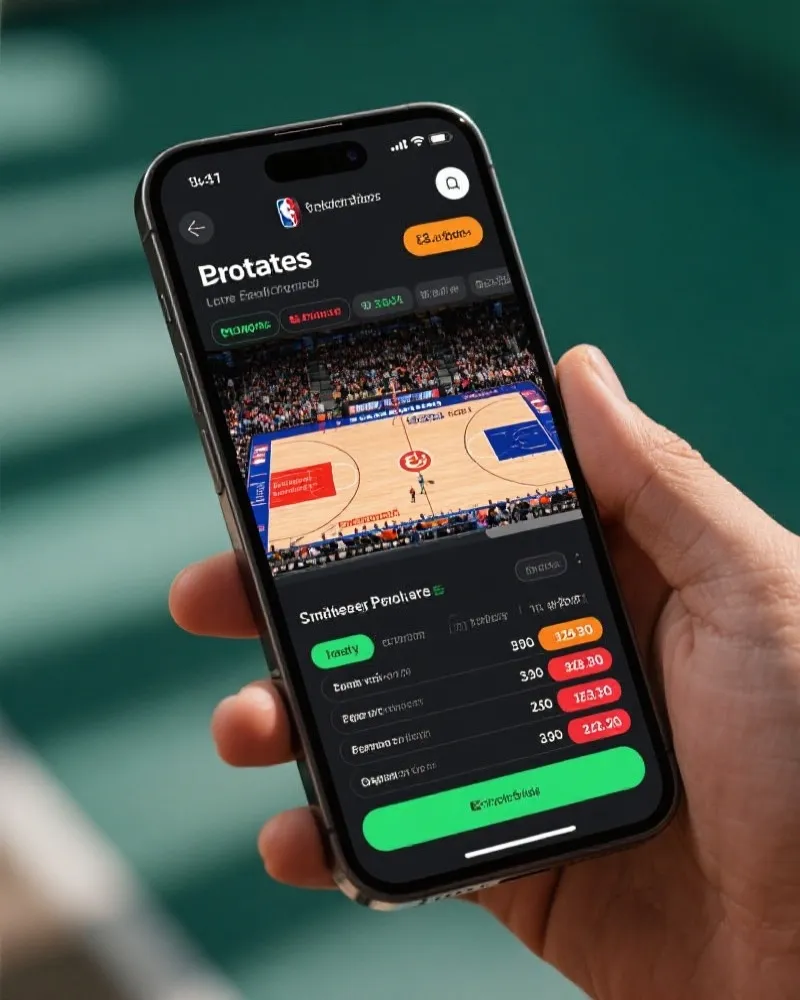 NBA竞猜App界面展示